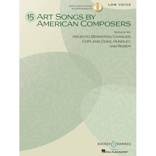 15 Art Songs by American Composers (Low)