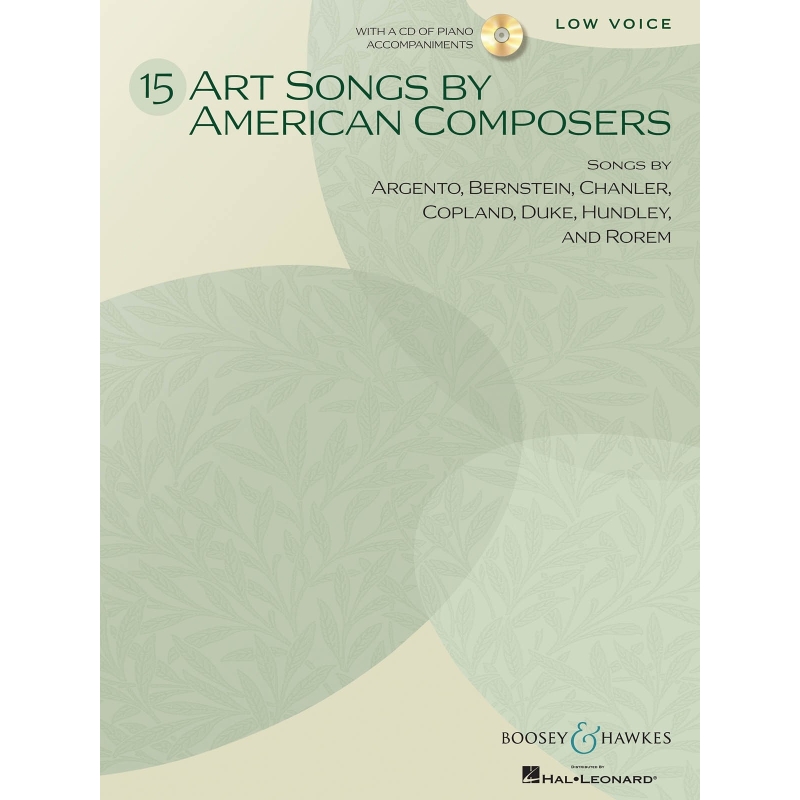 15 Art Songs by American Composers (Low)