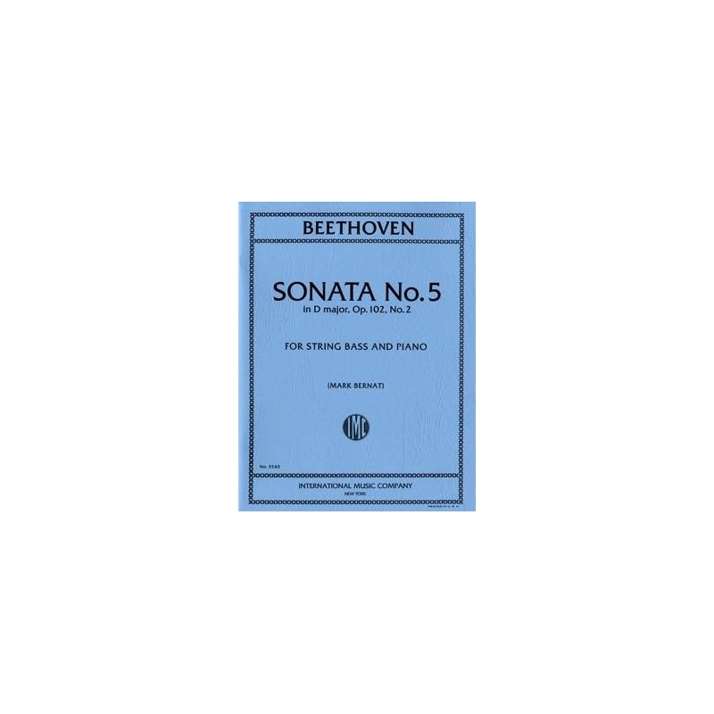 Beethoven, L.v - Sonata No.5 D major Op.102 No.2 op. 102/2