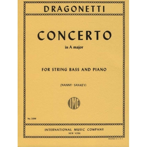 Dragonetti, Domenico - Concerto A major for Double Bass and Piano