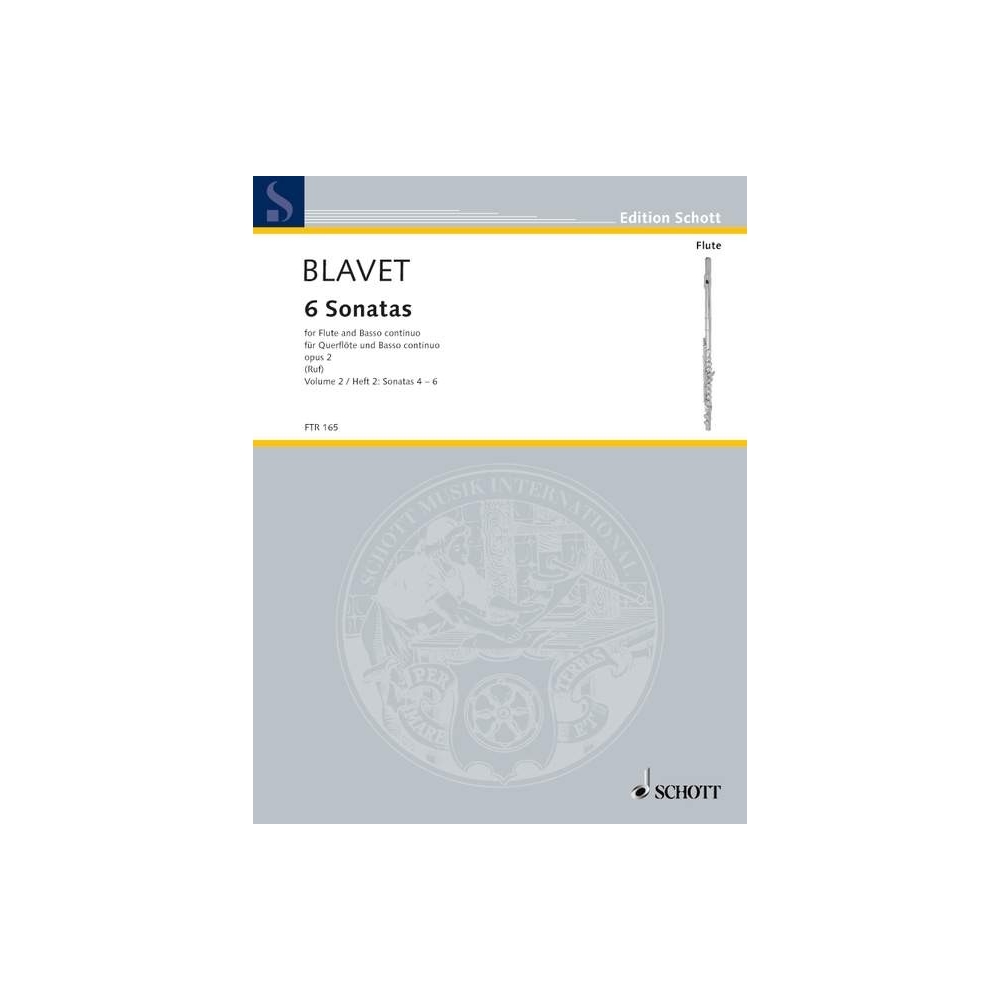 Blavet, Michel - 6 Flute Sonatas Opus 2