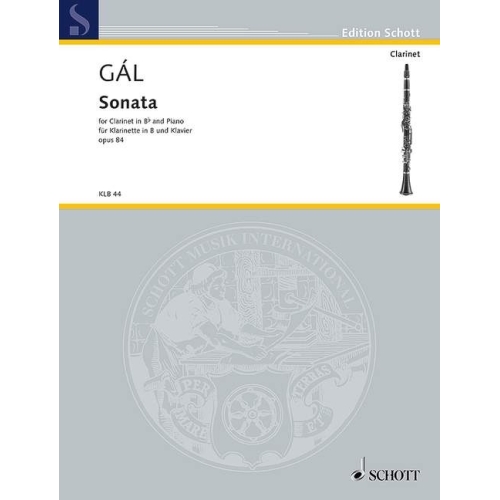 Gal, Hans - Clarinet Sonata Opus 84