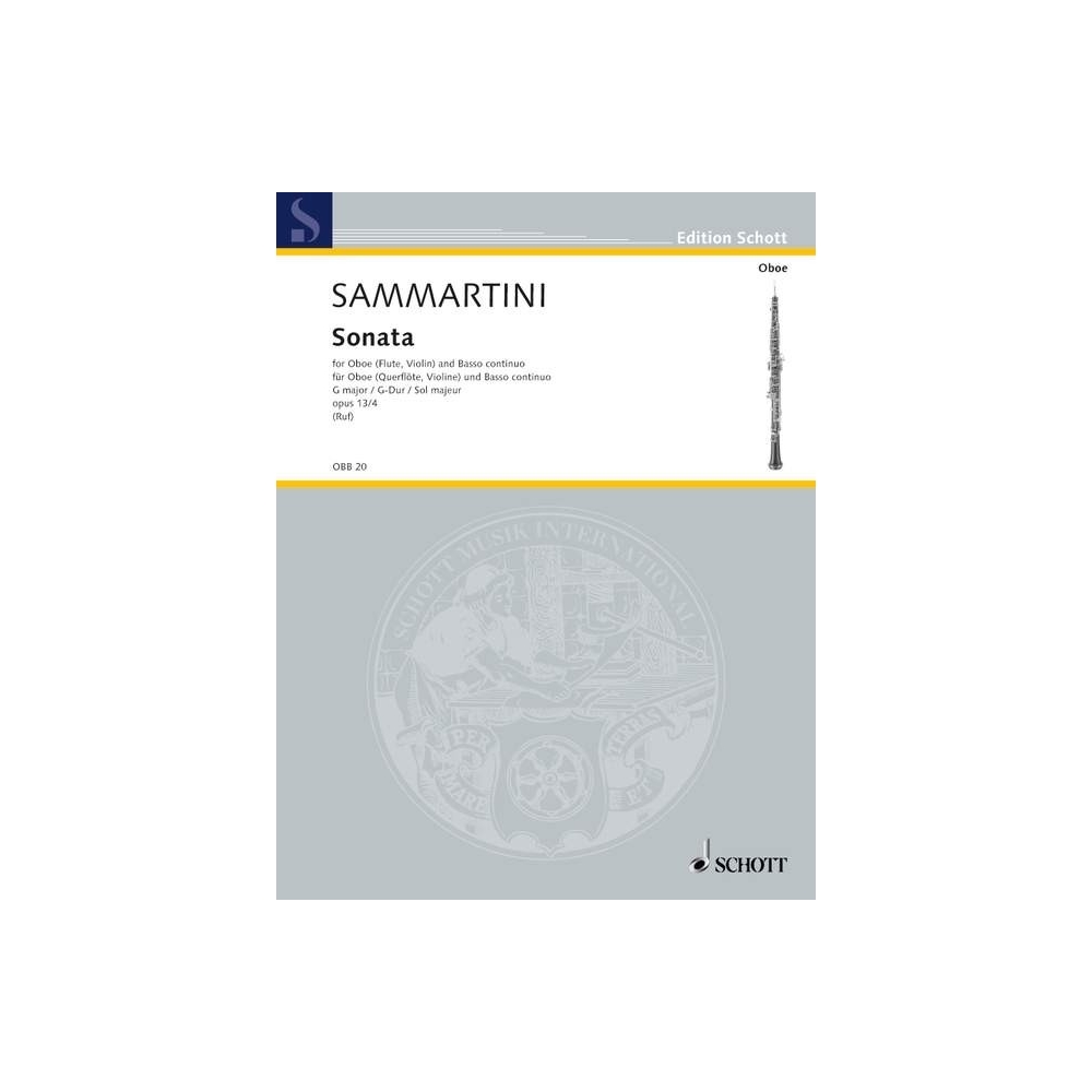 Sammartini, Giovanni B - Oboe Sonata in G