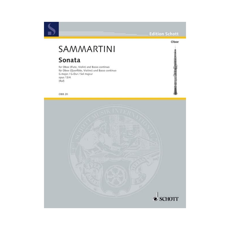 Sammartini, Giovanni B - Oboe Sonata in G