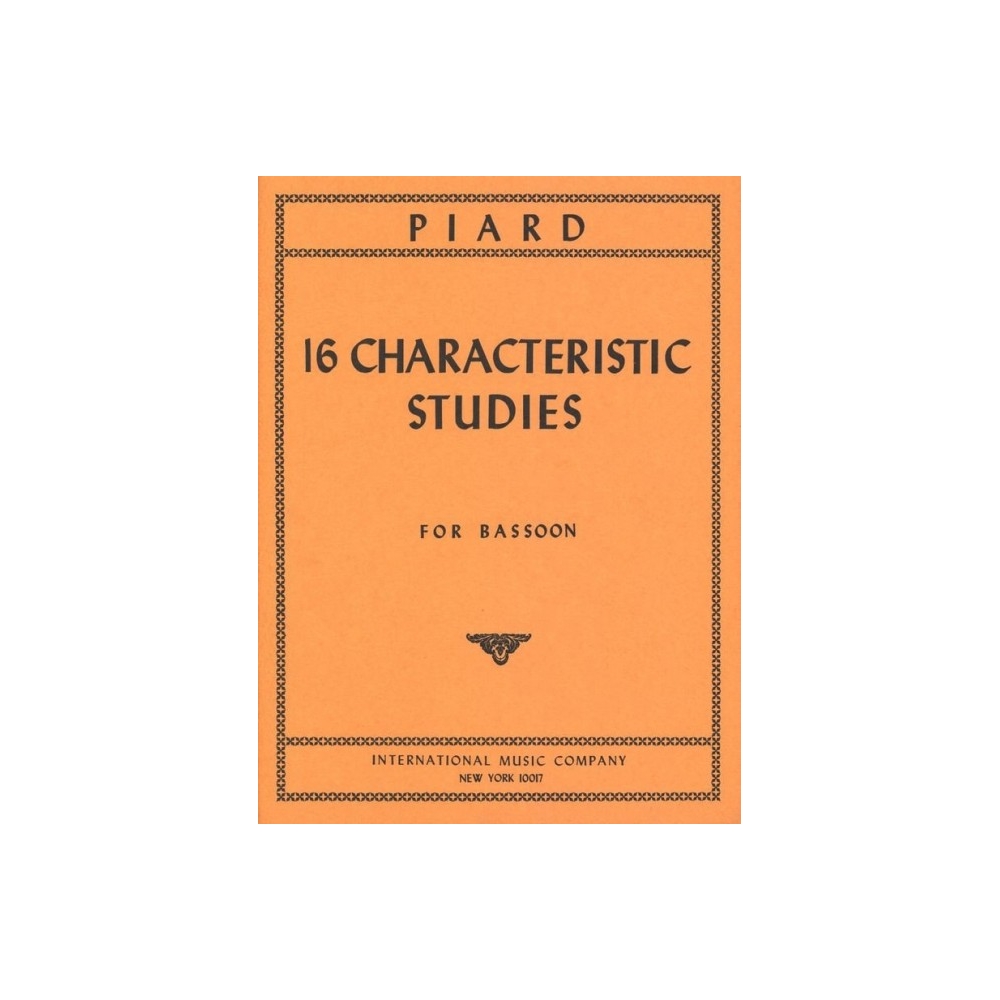 Piard, Marius - 16 Characteristic Studies for Bassoon