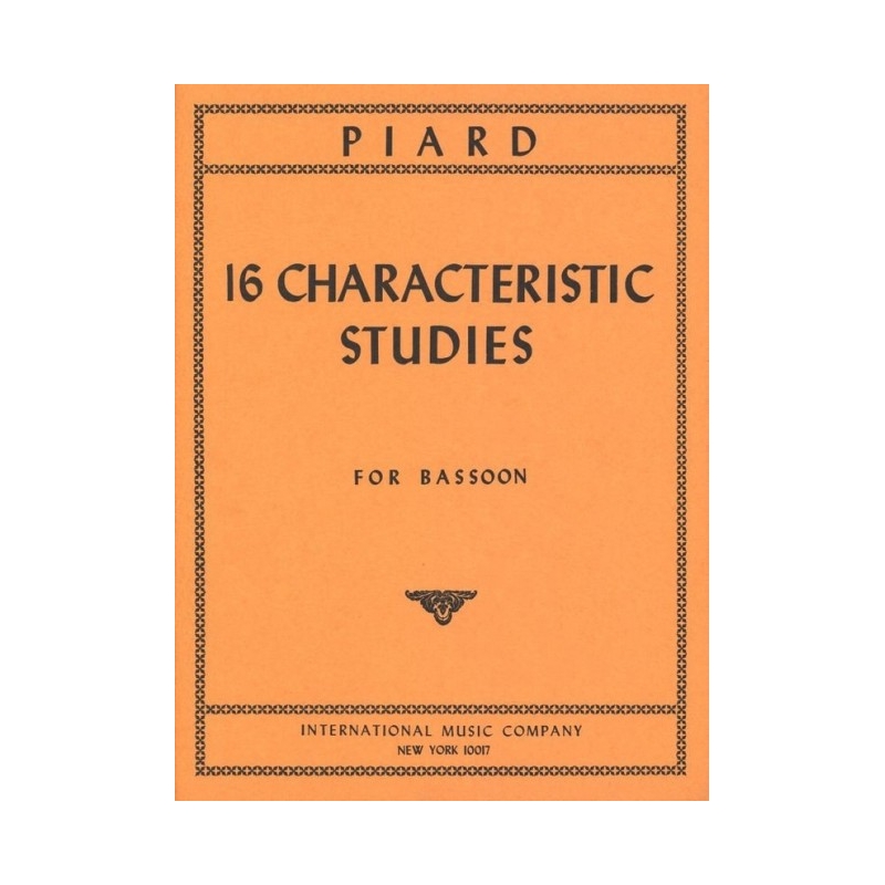Piard, Marius - 16 CHARACTERISTIC STUDIES 
