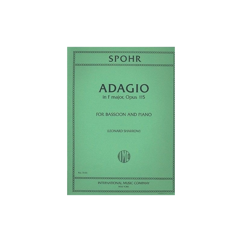 Spohr, Ludwig - Adagio F major op. 115 for Bassoon and Piano