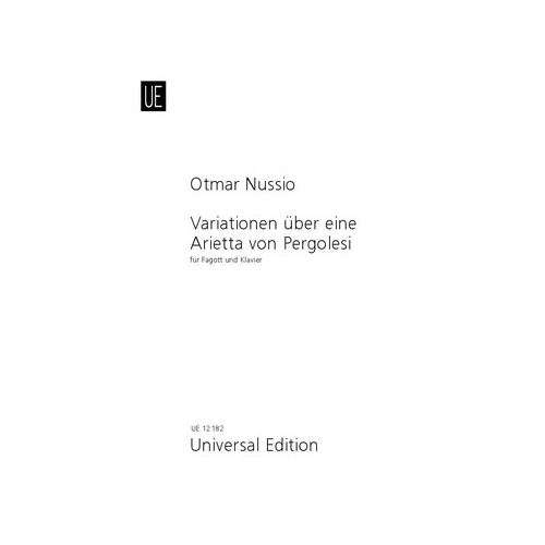 Nussio, Otmar - Variations on an Arietta by Pergolesi