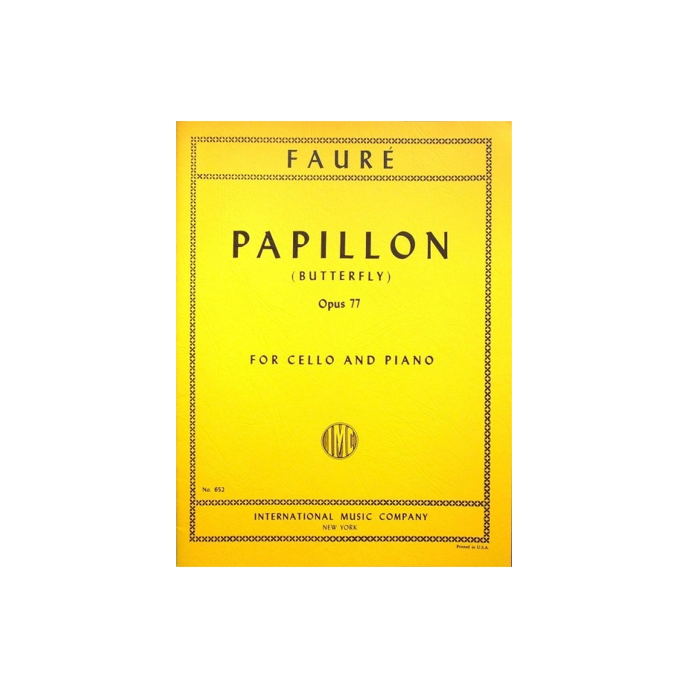 Fauré, Gabriel - Papillon Op. 77 