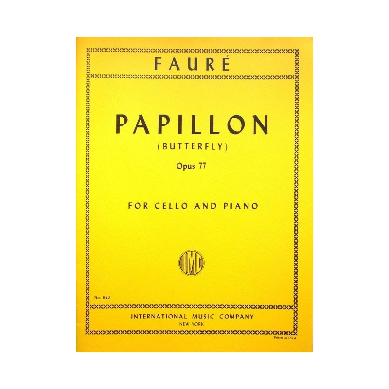 Fauré, Gabriel - Papillon Op. 77