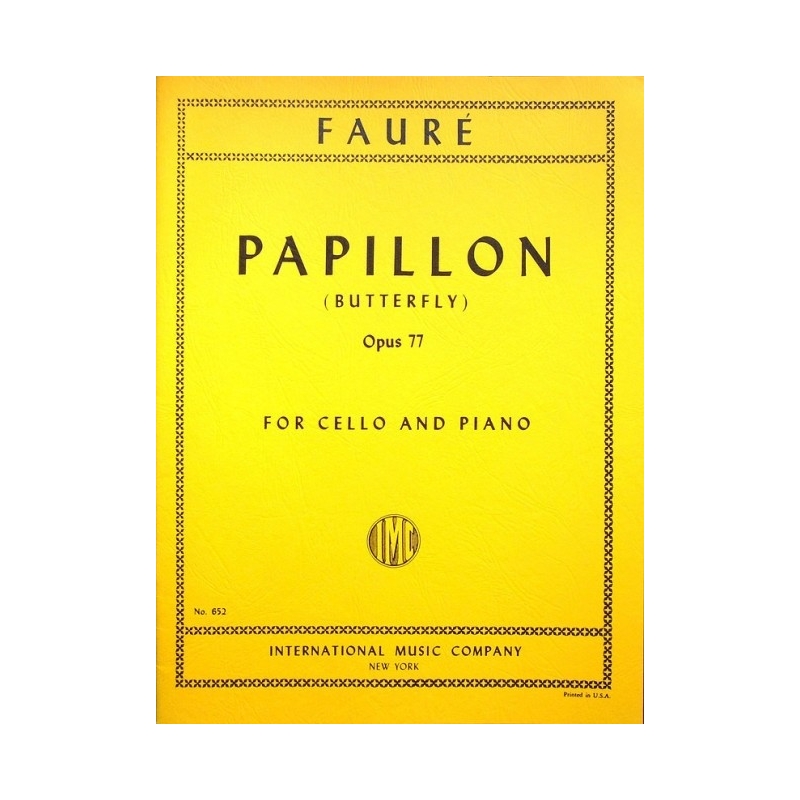 Fauré, Gabriel - Papillon Op. 77