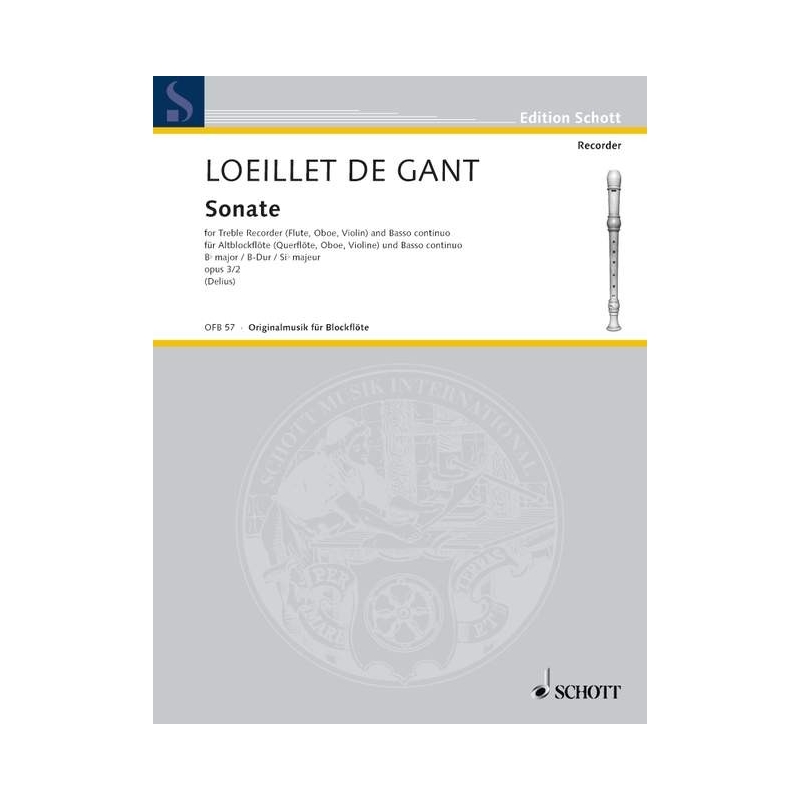 Loeillet de Gant, J B - Sonata in Bb major