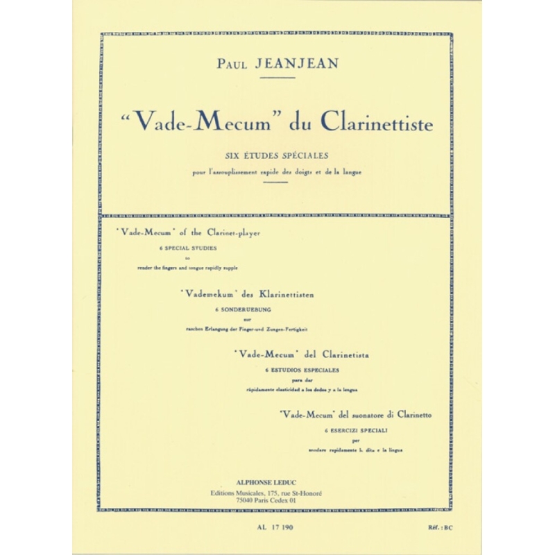 Jeanjean, Paul - Vademecum Du Clarinettiste