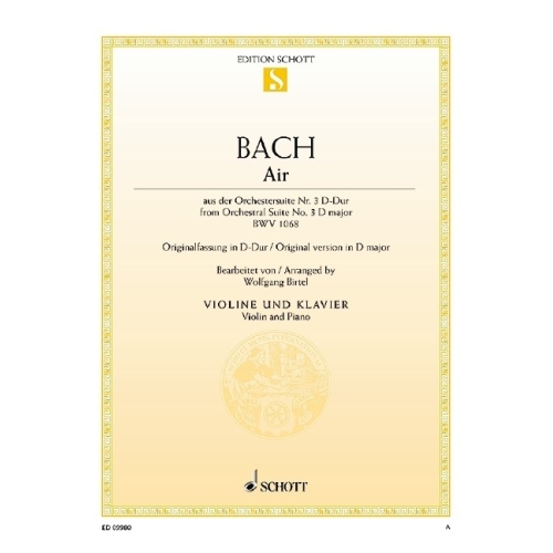 Bach, J S - Air in D major