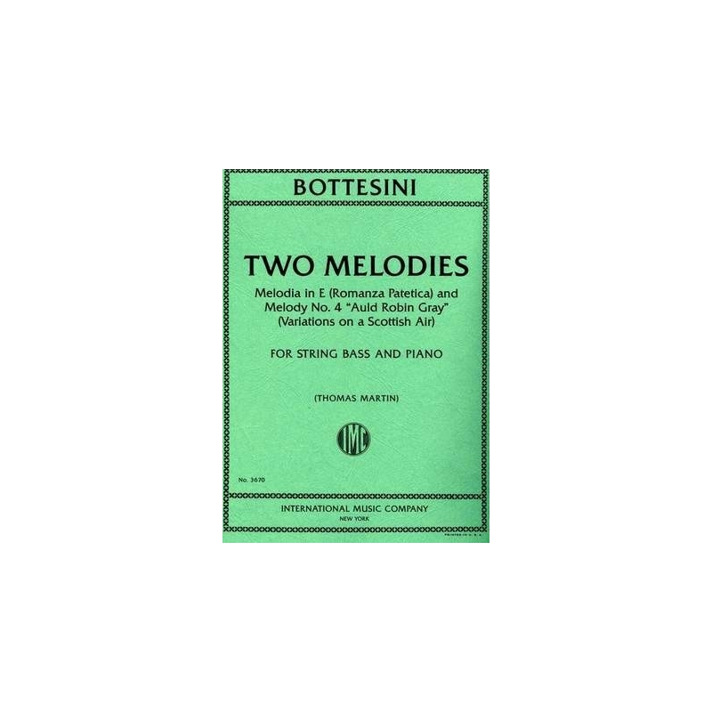 Bottesini, Giovanni - Two Melodies
