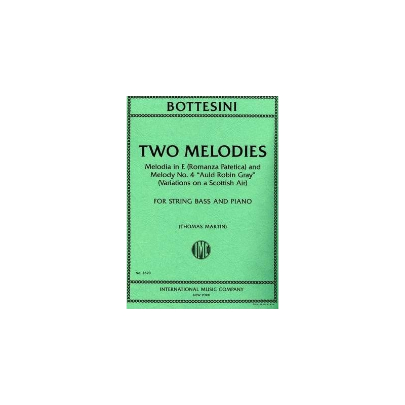 Bottesini, Giovanni - Two Melodies 