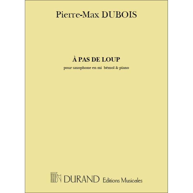 Dubois, Pierre-Max - A Pas De Loup Sax Mib-Piano