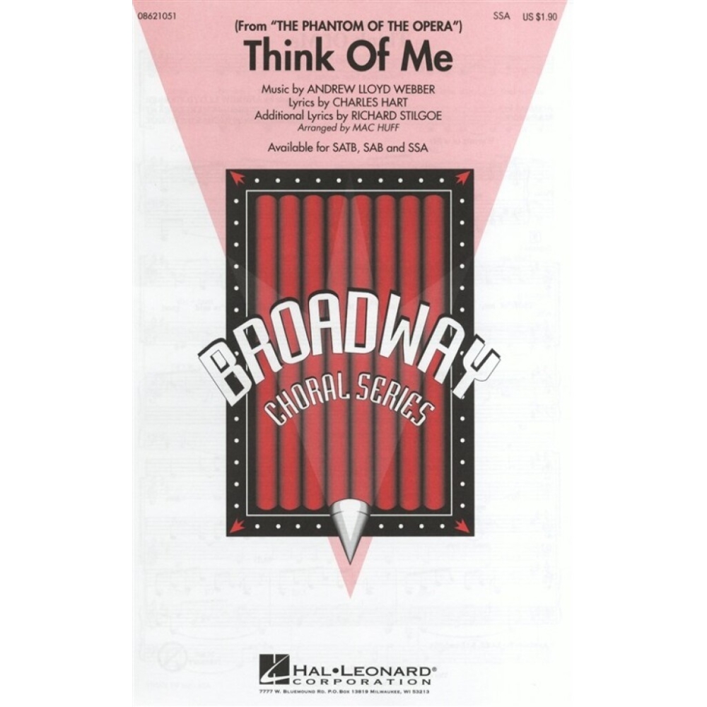 Think Of Me (The Phantom Of The Opera) - SSA