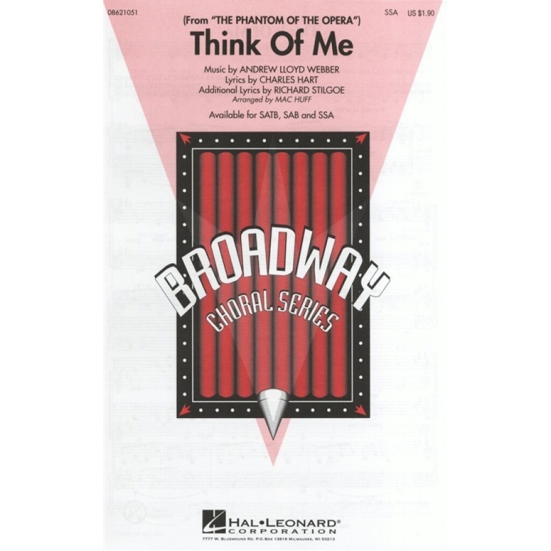 Think Of Me (The Phantom Of The Opera) - SSA