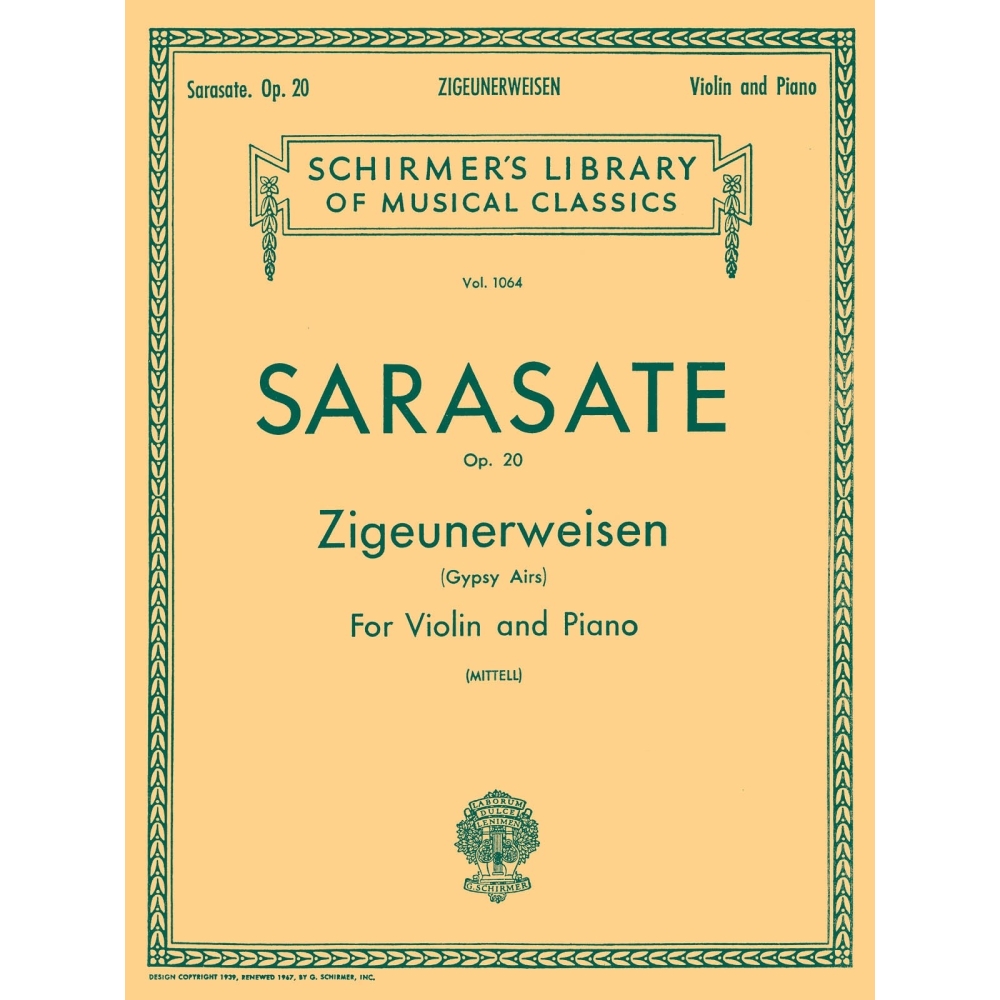 Sarasate, Pablo - Zigeunerweisen (Gypsy Aires), Op. 20