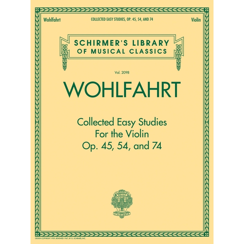 Wohlfahrt - Collected Easy Studies for the Violin