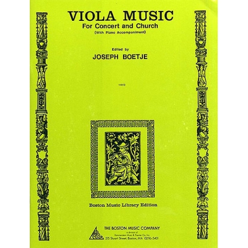 Viola Music For Concert And...