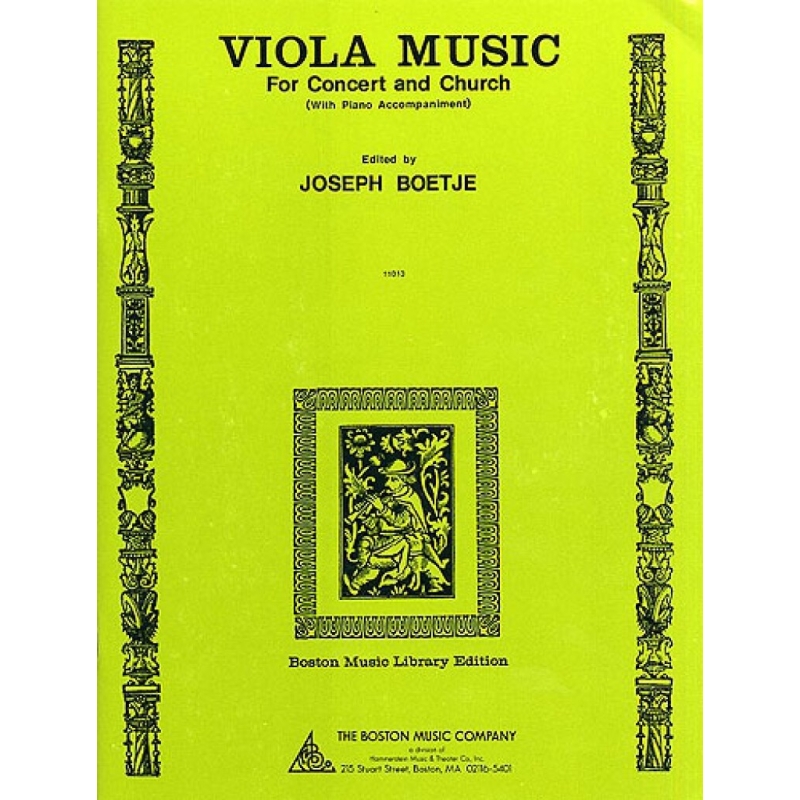 Viola Music For Concert And Church