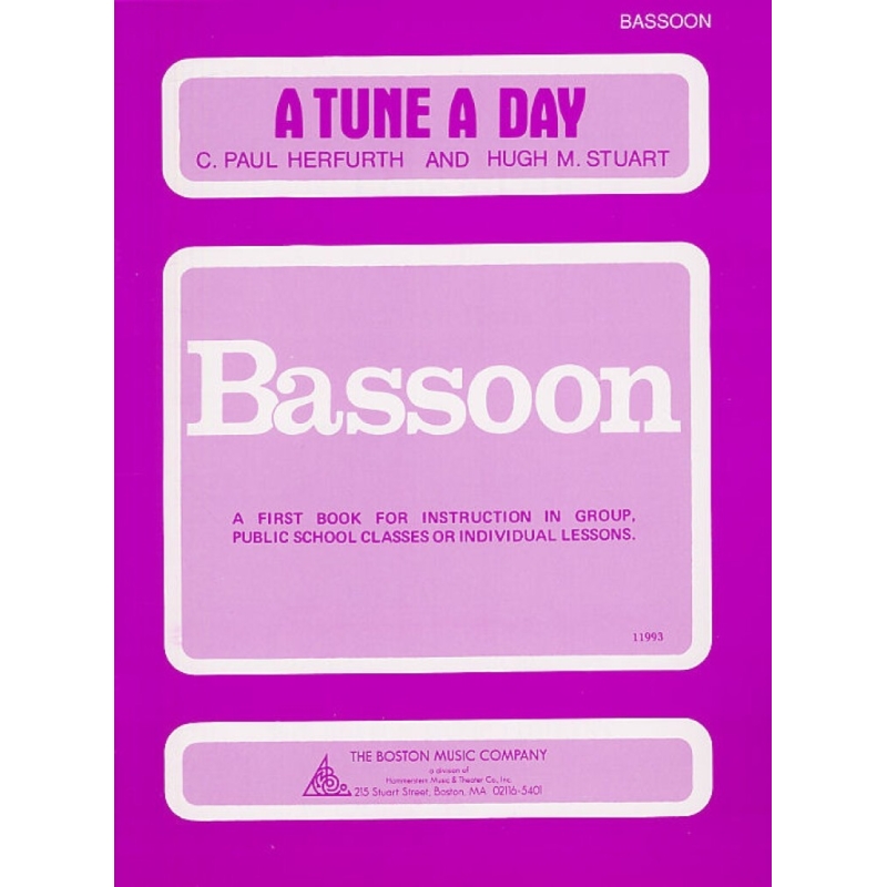 A Tune A Day For Bassoon Book 1