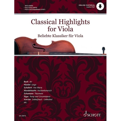 Classical Highlights for Viola & Piano