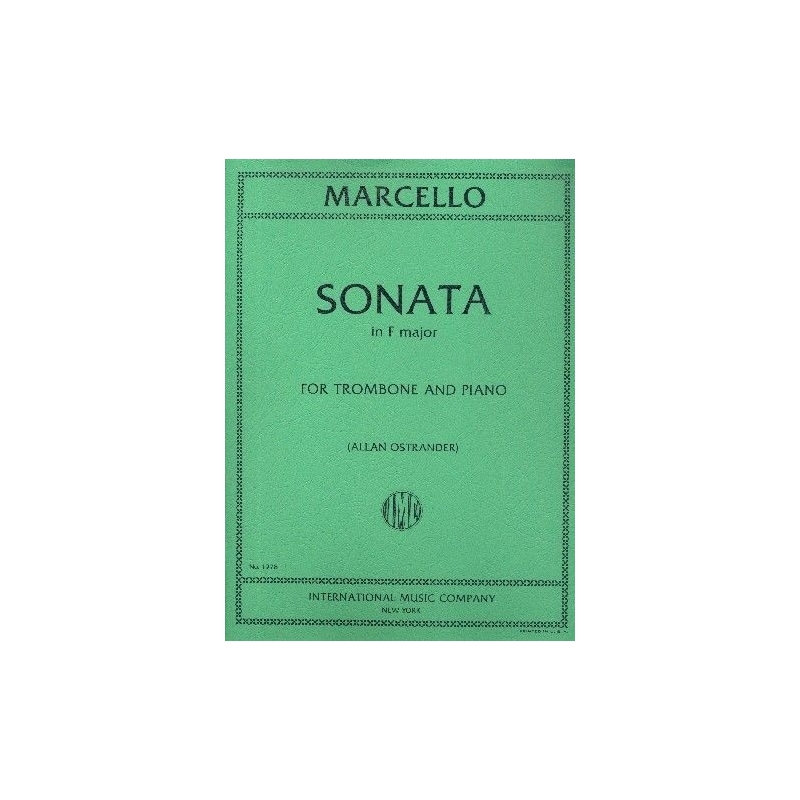 Marcello, Benedetto - Sonata No. 1 in F major, arr. Trombone and Piano