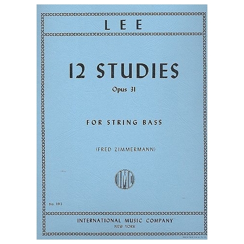 Lee, Sebastian - 12 Studies, Op. 31 for Double Bass