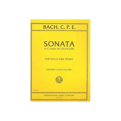 Bach, C.P.E - Sonata C major W136