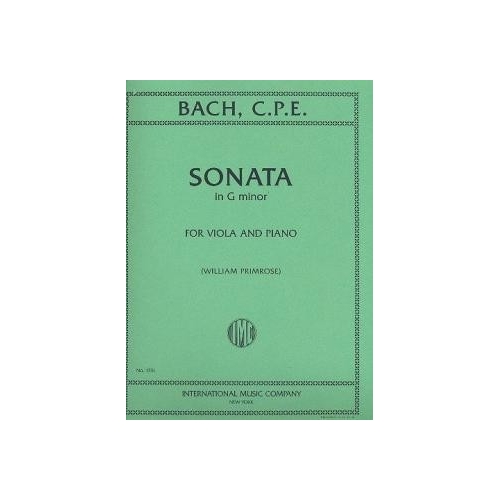 Bach, C.P.E - Sonata G minor for Viola and Piano