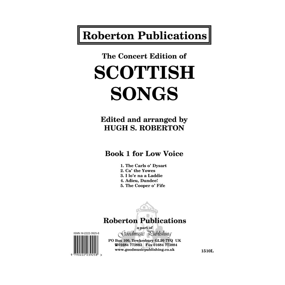The Concert Edition of Scottish Songs, Book One