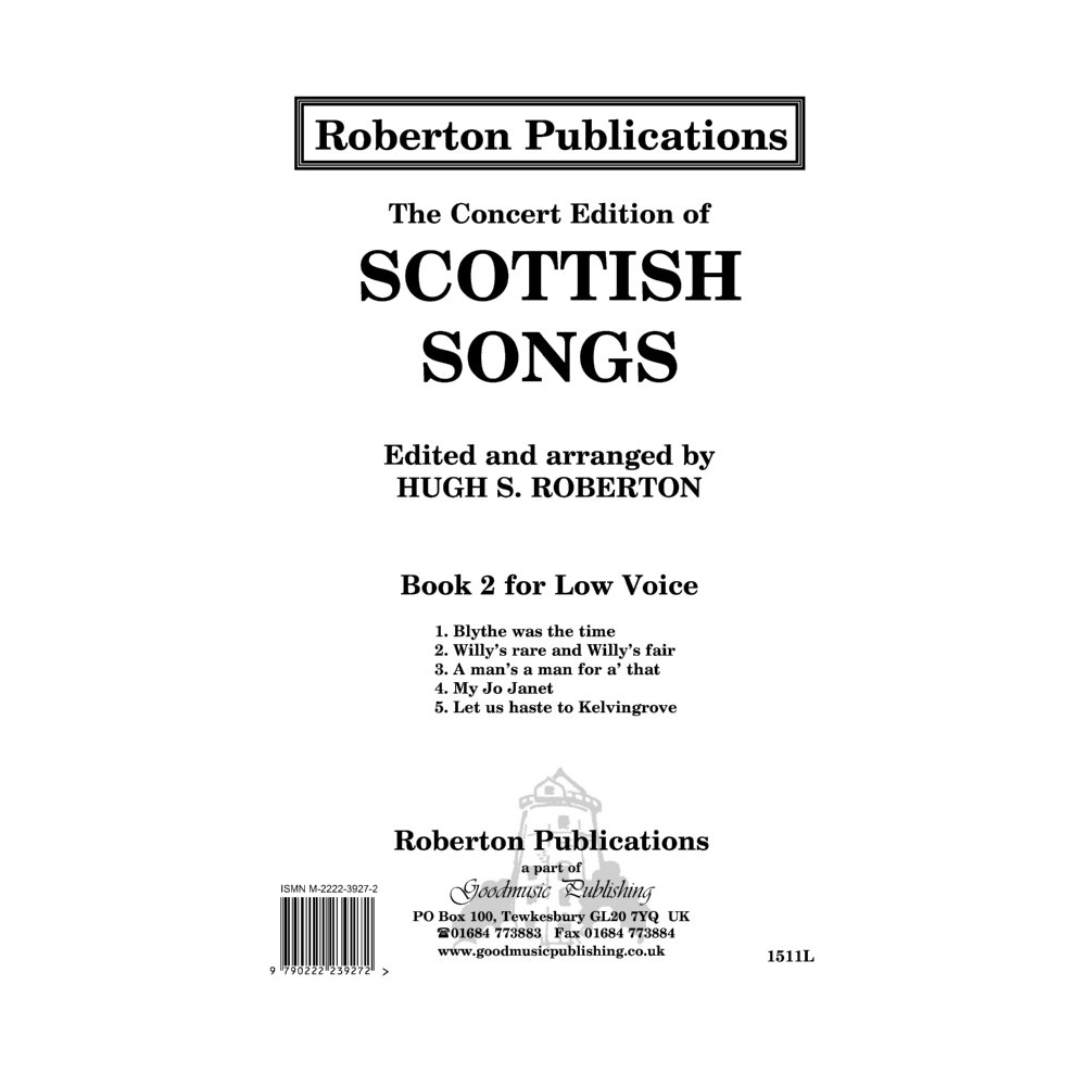 The Concert Edition of Scottish Songs, Book Two