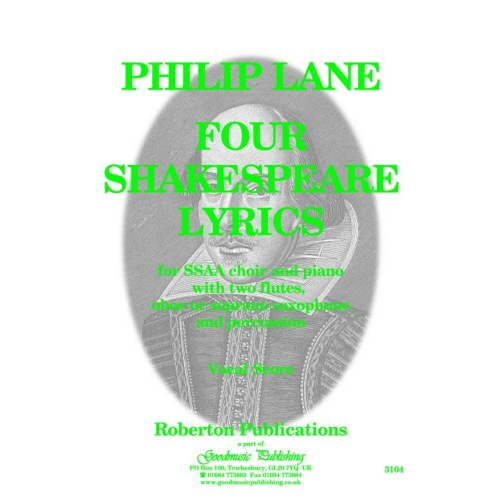 Lane, Philip - Four Shakespeare Lyrics