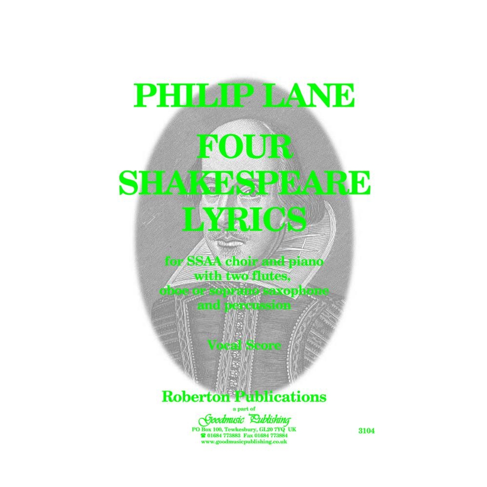 Lane, Philip - Four Shakespeare Lyrics