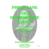 Lane, Philip - Four Shakespeare Lyrics