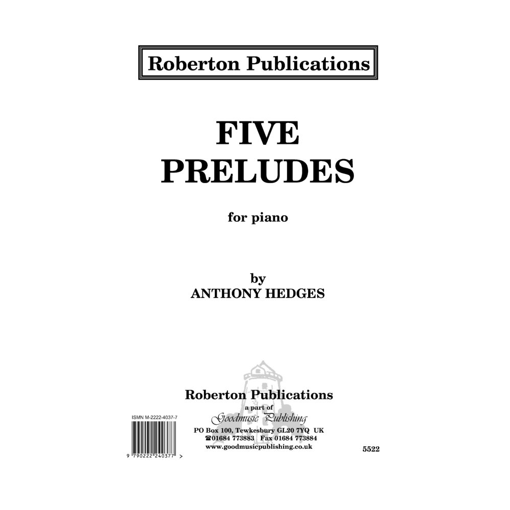 Hedges, Anthony - Five Preludes