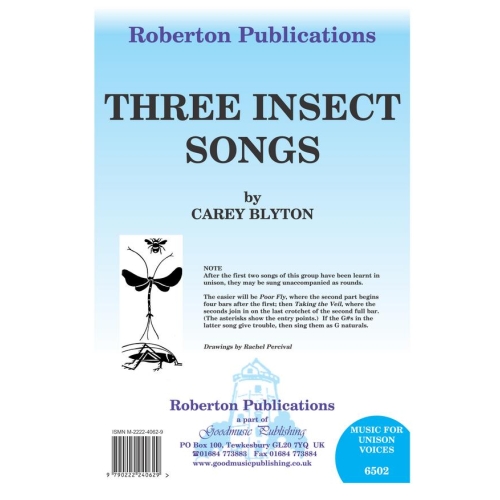 Blyton, Carey - Three Insect Songs