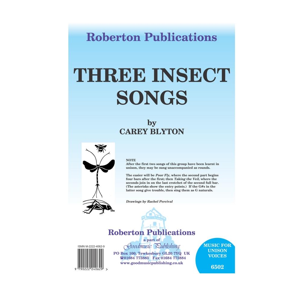 Blyton, Carey - Three Insect Songs