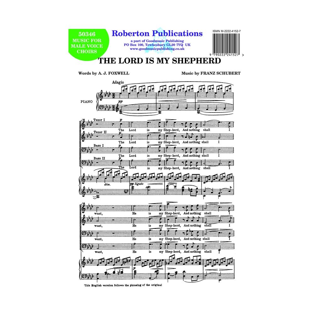 Schubert, Franz - The Lord is My Shepherd