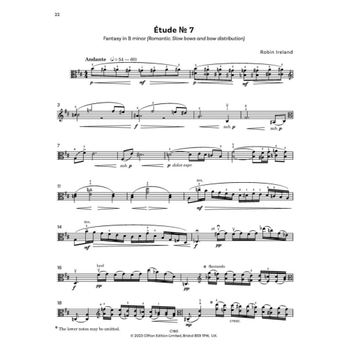 Ireland, Robin - Concert Etudes for Viola