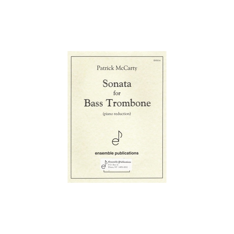 McCarty, Patrick - Sonata for Bass Trombone