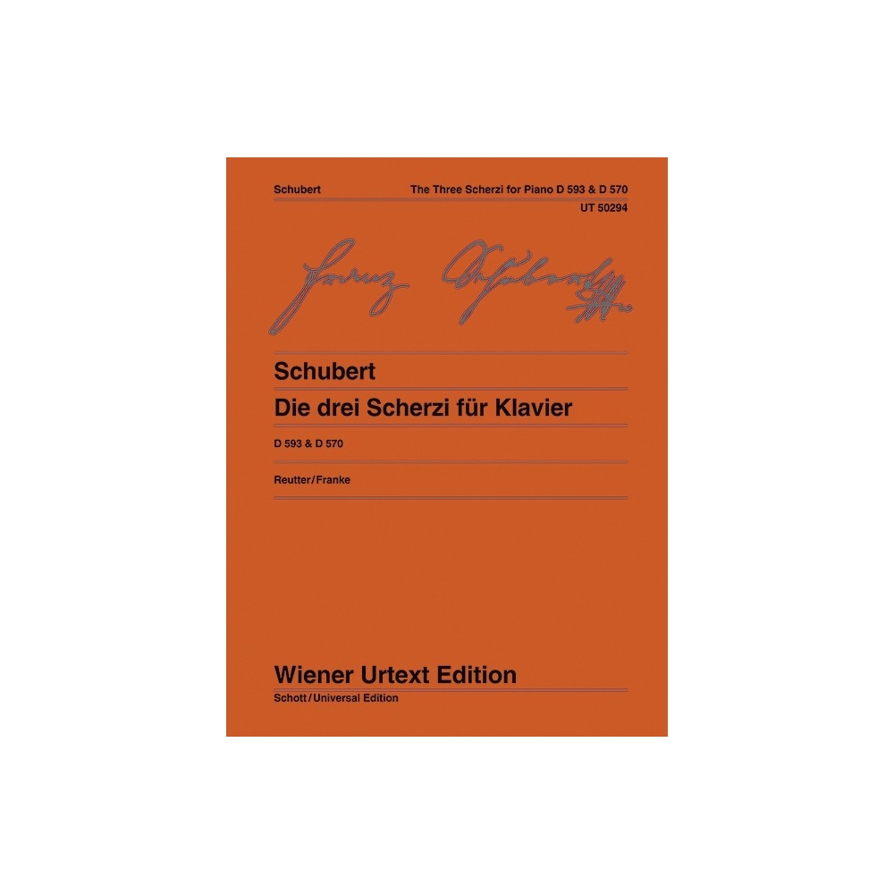 Schubert, Franz - The three Scherzi for piano D 593/1-2, D 570 