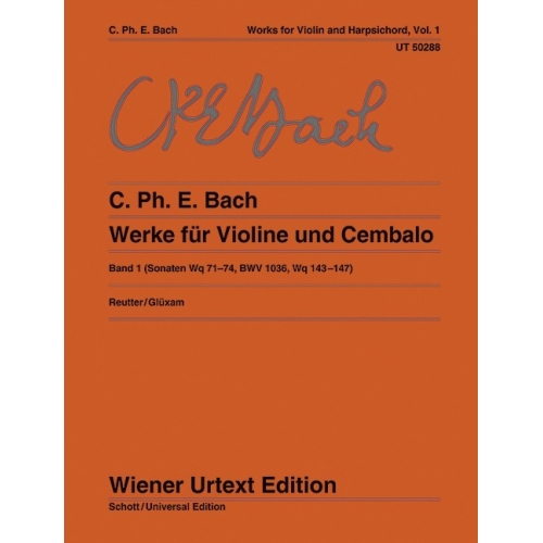 Bach, C. P. E - Works for violin and harpsichord Vol. 1