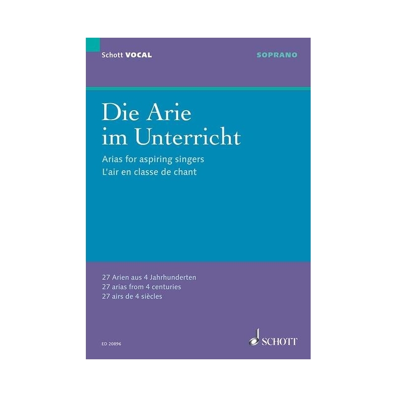 Die Arie im Unterricht (Soprano)