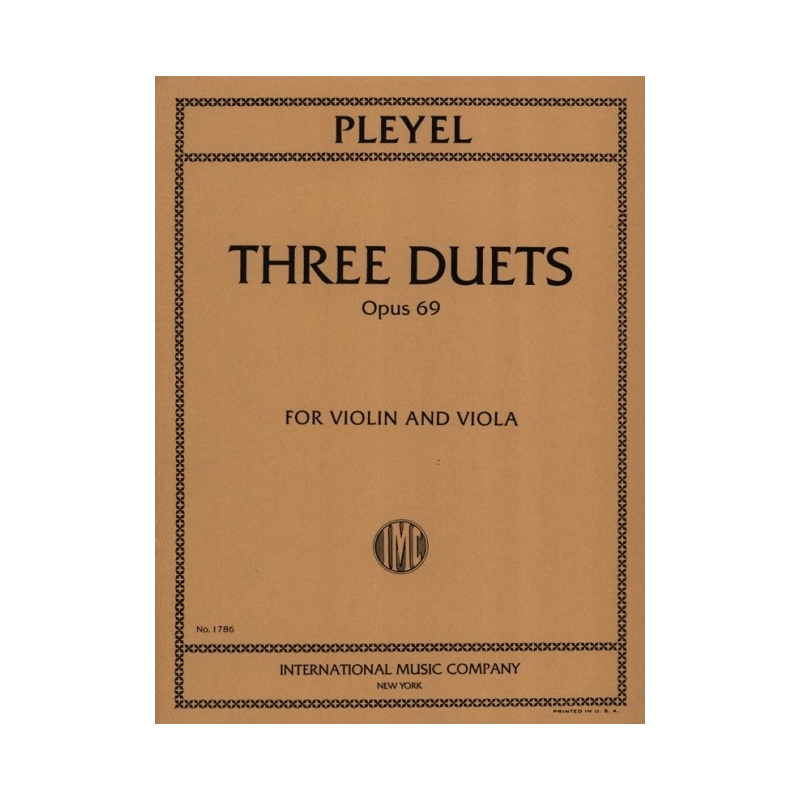 Pleyel, Ignaz Joseph - Three Duets op. 69