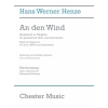 Henze, Hans Werner - An Den Wind (Vocal Score)