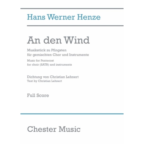 Henze, Hans Werner - An Den...